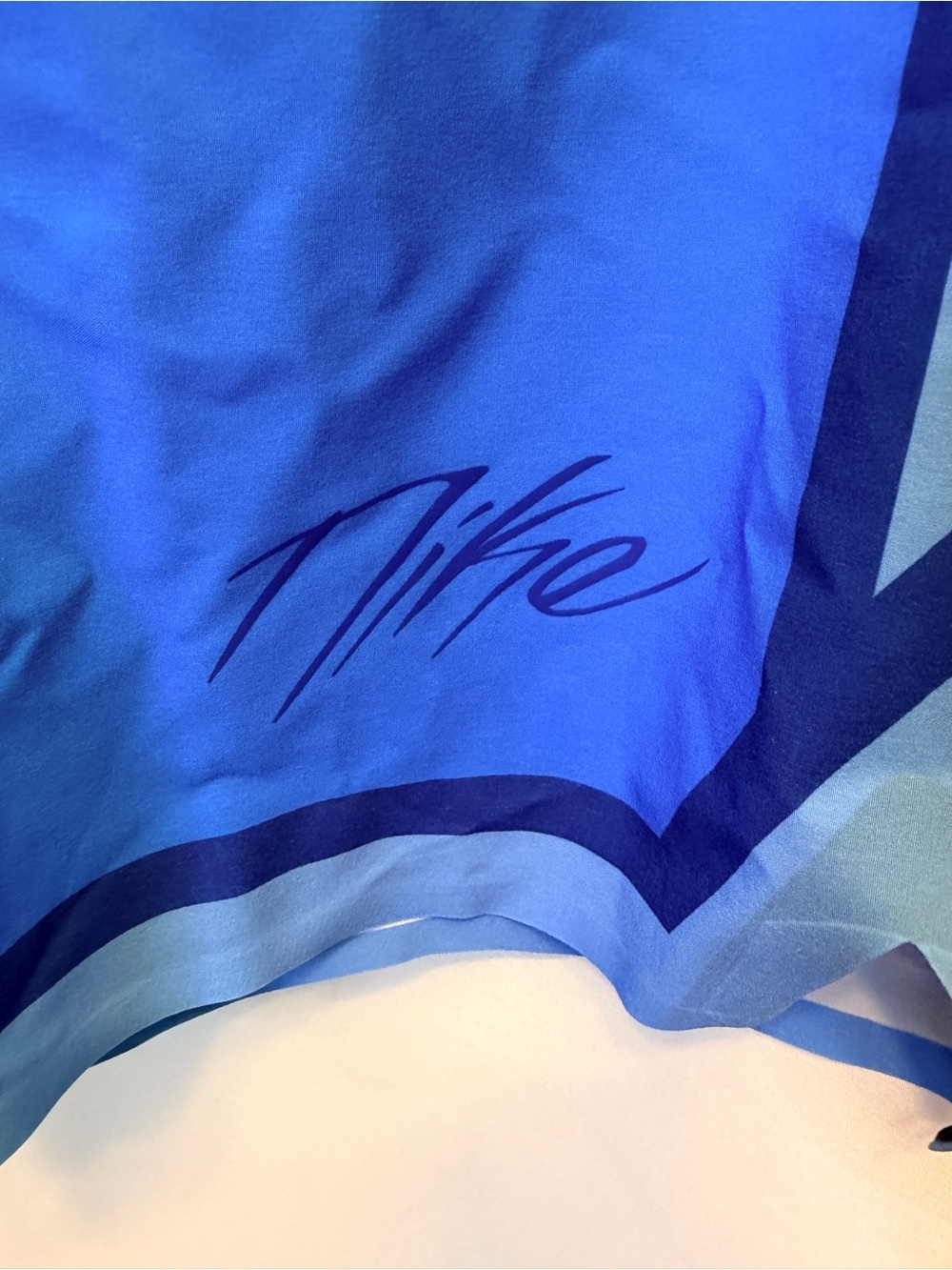 Nike Swim Size 30 Fadeaway Poole 9â Board Shorts Blue No Liner Drawstring Logo - Picture 4 of 13